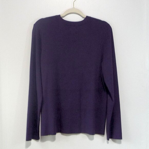 CHICO'S SIZE 3 PURPLE SWEATER (SIZE 16) - Picture 5 of 8